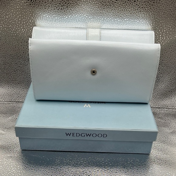Wedgwood Handbags - Wedgwood Pale Blue Document Holder Clutch Understated Beauty Wedgewood Document
